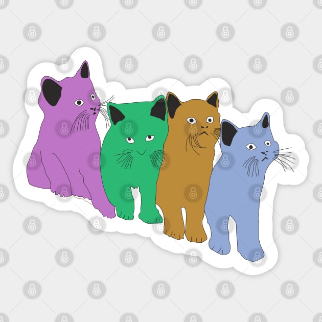 Funny Cats Musical gifts Sticker by Alex